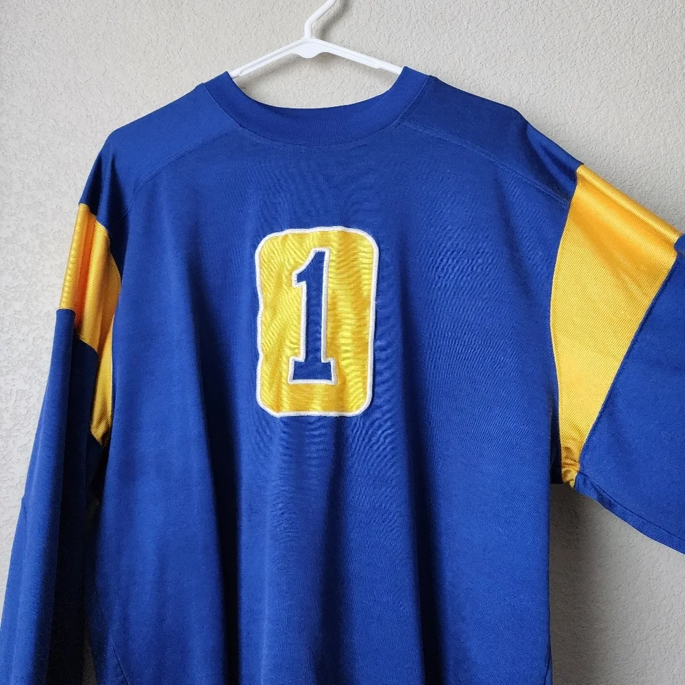 NIKE AIR x VINTAGE The Game Jersey in Blue / Gold Yellow Size‎ L